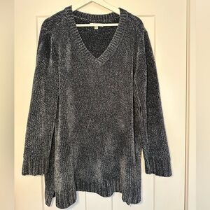 Orvis Blue Knit Long Sleeve V-Neck Pullover Sweater Size XL